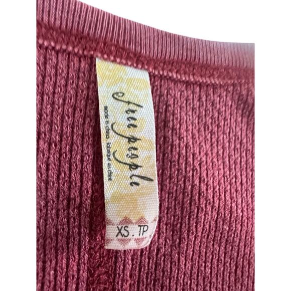 We The Free People XS Detail Cuff Long Sleeve Shirts Thermal Lot of 3 #5628 - Picture 3 of 12